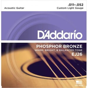 Daddario Phosphor Bronze Custom Light Akustik Gitar Teli (11-52)